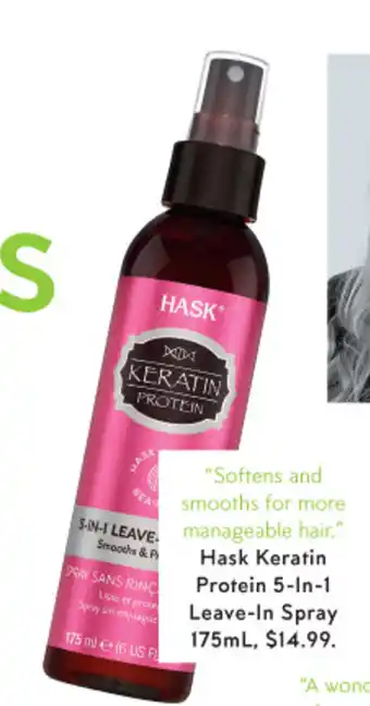 Priceline Hask Keratin Protein 5-in-1 Leave-In Spray 175mL offer