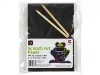 Officeworks Educational Colours Scratch Art A5 Paper 40 Pack offer