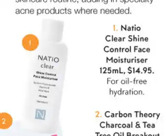 Priceline Natio Clear Shine Control Face Moisturizer 125mL offer