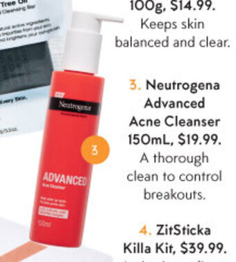 Priceline Neutrogena Advanced Acne Cleanser 150mL offer