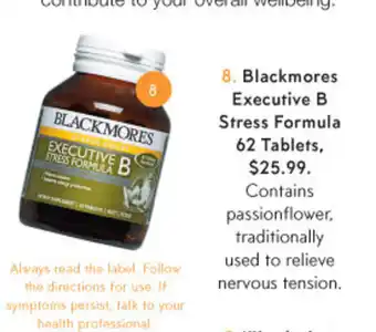 Priceline Blackmores Executive B Stress Formula 62 Tablets offer
