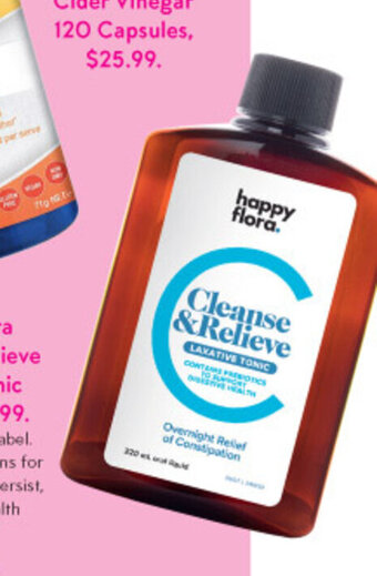 Happy Flora Cleanse & Relieve Laxative Tonic 220mL