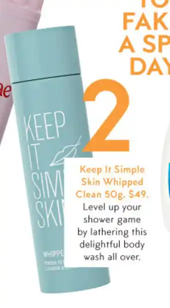 Priceline Keep It Simple Skin Whipped Clean 50g offer