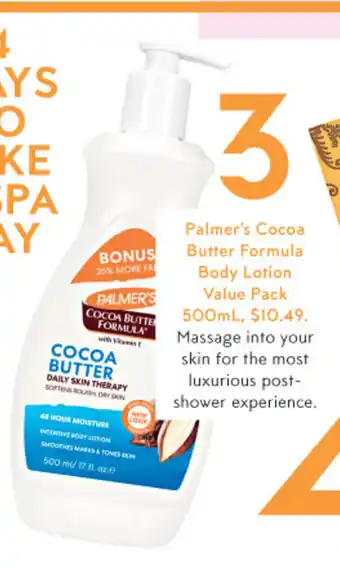 Priceline Palmer's Cocoa Butter Formula Body Lotion Value Pack 500mL offer