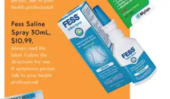 Priceline Fess Saline Spray 30mL offer