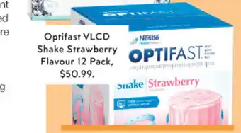 Priceline Optifast VLCD Shake Strawberry Flavour 12 Pack offer