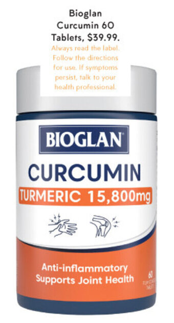Priceline Bioglan Curcumin 60 Tablets offer