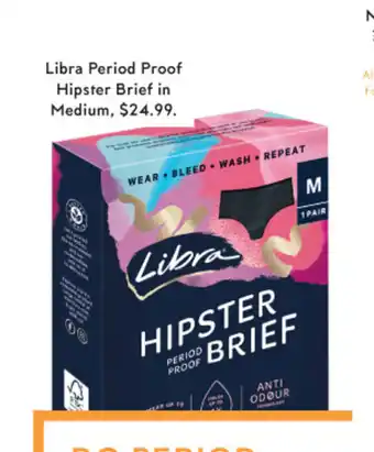 Priceline Libra Period Proof Hipster Brief in Medium offer