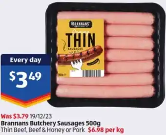 Brannans Butchery Sausages 500g