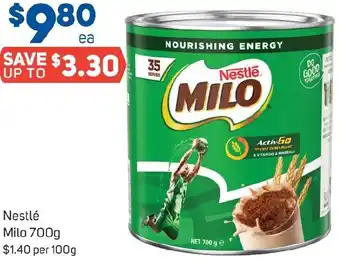 Foodland Nestlé Milo 700g offer