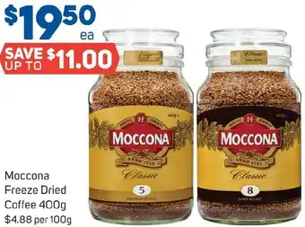 Foodland Moccona Freeze Dried Coffee 400g offer