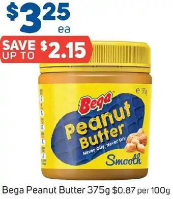Foodland Bega Peanut Butter 375g offer