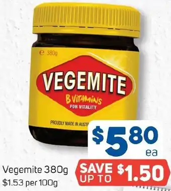 Foodland Vegemite 380g offer