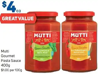Foodland Mutti Gourmet Pasta Sauce 400g offer