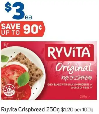 Foodland Ryvita Crispbread 250g offer