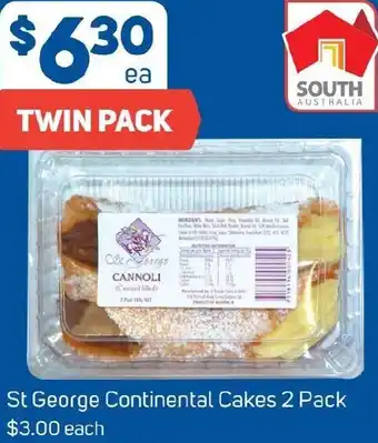 Foodland St George Continental Cakes 2 Pack offer