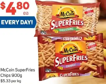 Foodland McCain SuperFries Chips 900g offer