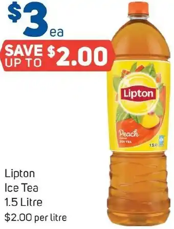 Foodland Lipton Ice Tea 1.5 Litre offer
