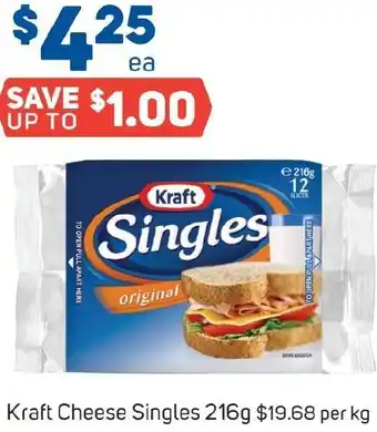 Foodland Kraft Cheese Singles 216g offer