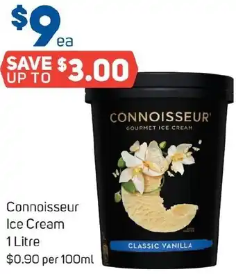 Foodland Connoisseur Ice Cream 1 Litre offer