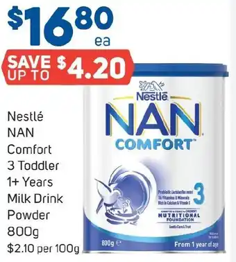 Foodland Nestlé NAN Comfort 3 Toddler 1+ Years Milk Drink Powder 800g offer