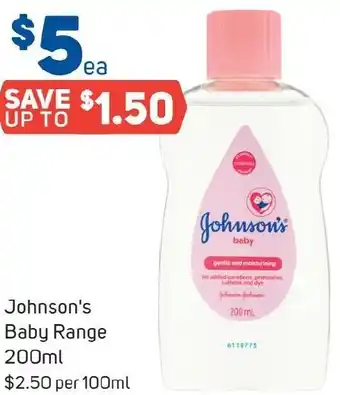Foodland Johnson's Baby Range 200ml offer