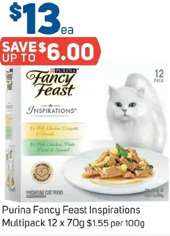 Foodland Purina Fancy Feast Inspirations Multipack 12 x 70g offer