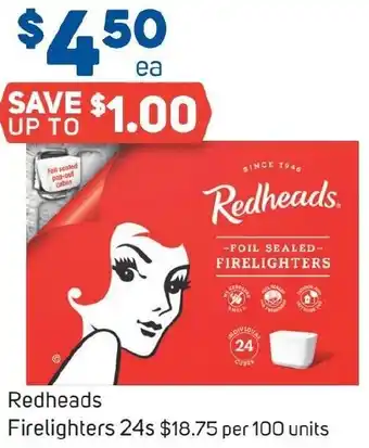 Foodland Redheads Firelighters 24s offer