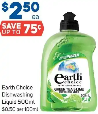 Foodland Earth Choice Dishwashing Liquid 500ml offer