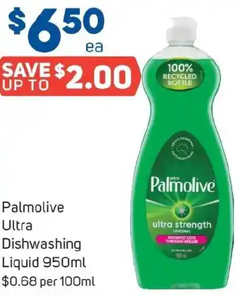 Foodland Palmolive Ultra Dishwashing Liquid 950ml offer