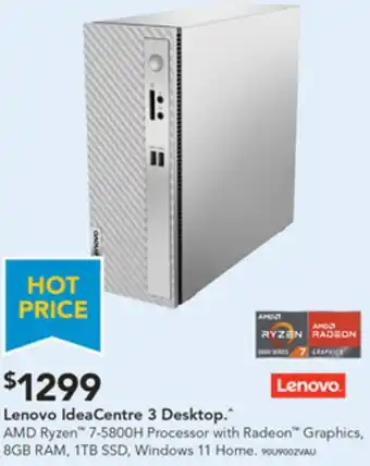 Harvey Norman Lenovo IdeaCentre 3 Desktop offer