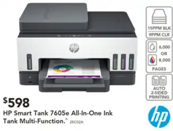 Harvey Norman HP Smart Tank 7605e All-In-One Ink Tank Multi-Function offer