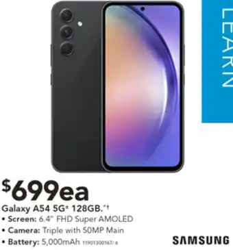 Harvey Norman Galaxy A54 5G 128GB offer
