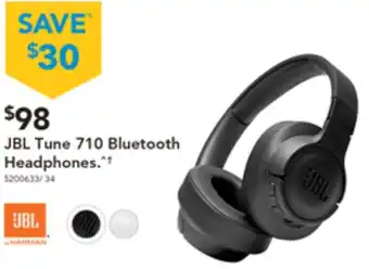 Harvey Norman JBL Tune 710 Bluetooth Headphones offer