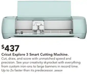 Harvey Norman Cricut Explore 3 Smart Cutting Machine offer