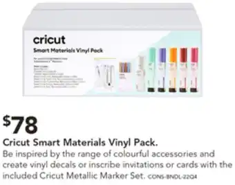 Harvey Norman Cricut Smart Materials Vinyl Pack offer