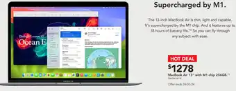 Harvey Norman MacBook Air 13" with M1 chip 256GB offer