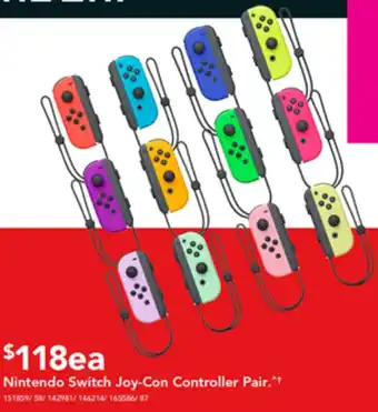 Harvey Norman Nintendo Switch Joy-Con Controller Pair offer