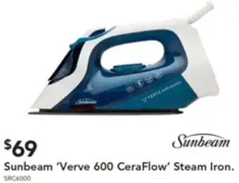 Sunbeam 'Verve 600 CeraFlow' Steam Iron