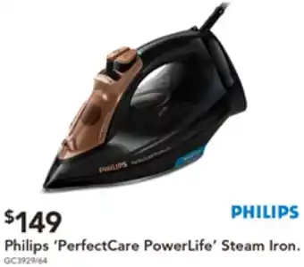 Harvey Norman Philips 'PerfectCare PowerLife' Steam Iron offer