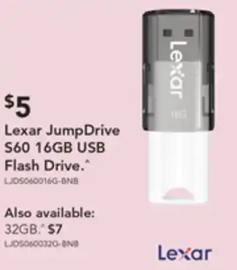 Lexar JumpDrive S60 16GB USB Flash Drive