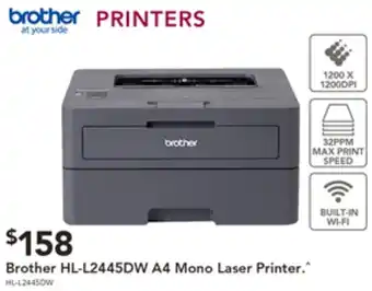 Brother HL-L2445DW A4 Mono Laser Printer