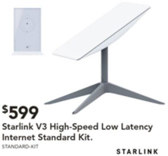 Starlink V3 HighSpeed Low Latency Standard Kit offer at