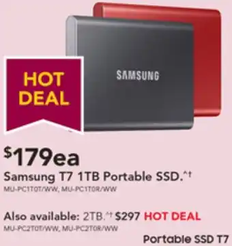 Samsung T7 1TB Portable SSD