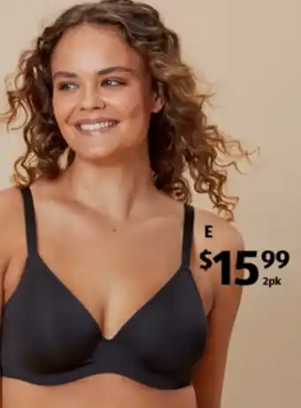 E T-Shirt Bra 2pk