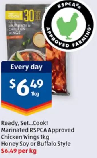 ALDI MARINATED CHICKEN WINGS offer