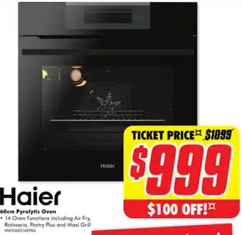 The Good Guys 60cm Pyrolytic Oven offer