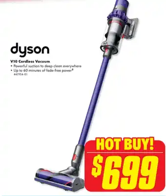 The Good Guys dyson V10 Cordless Vacuum offer