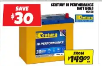 Autobarn CENTURY HI PERFORMANCE BATTERIES offer
