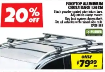 Autobarn ROOFTOP ALUMINIUM CROSS BARS 135 offer
